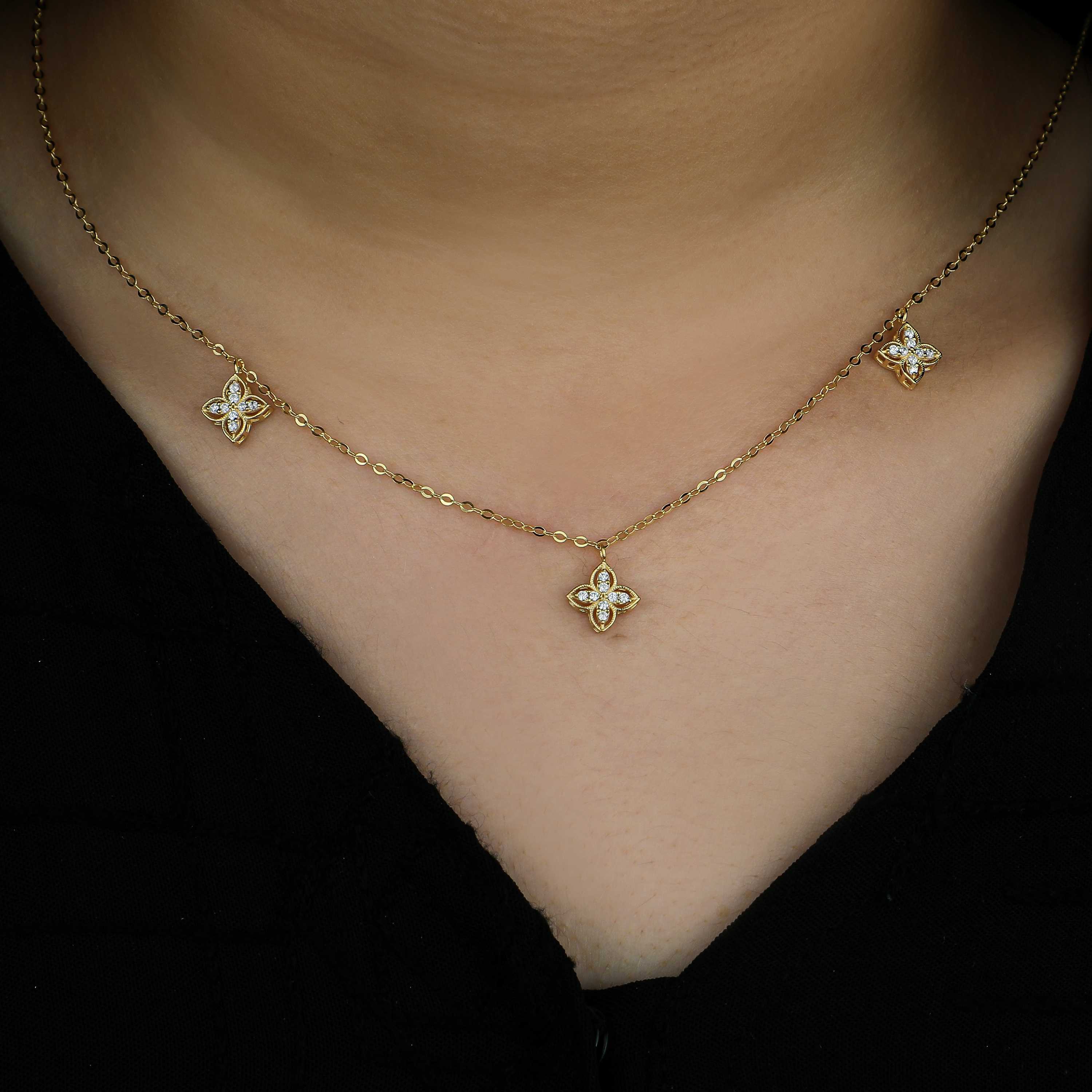 18 karat gold choker, made in Turkey - (H-0951)